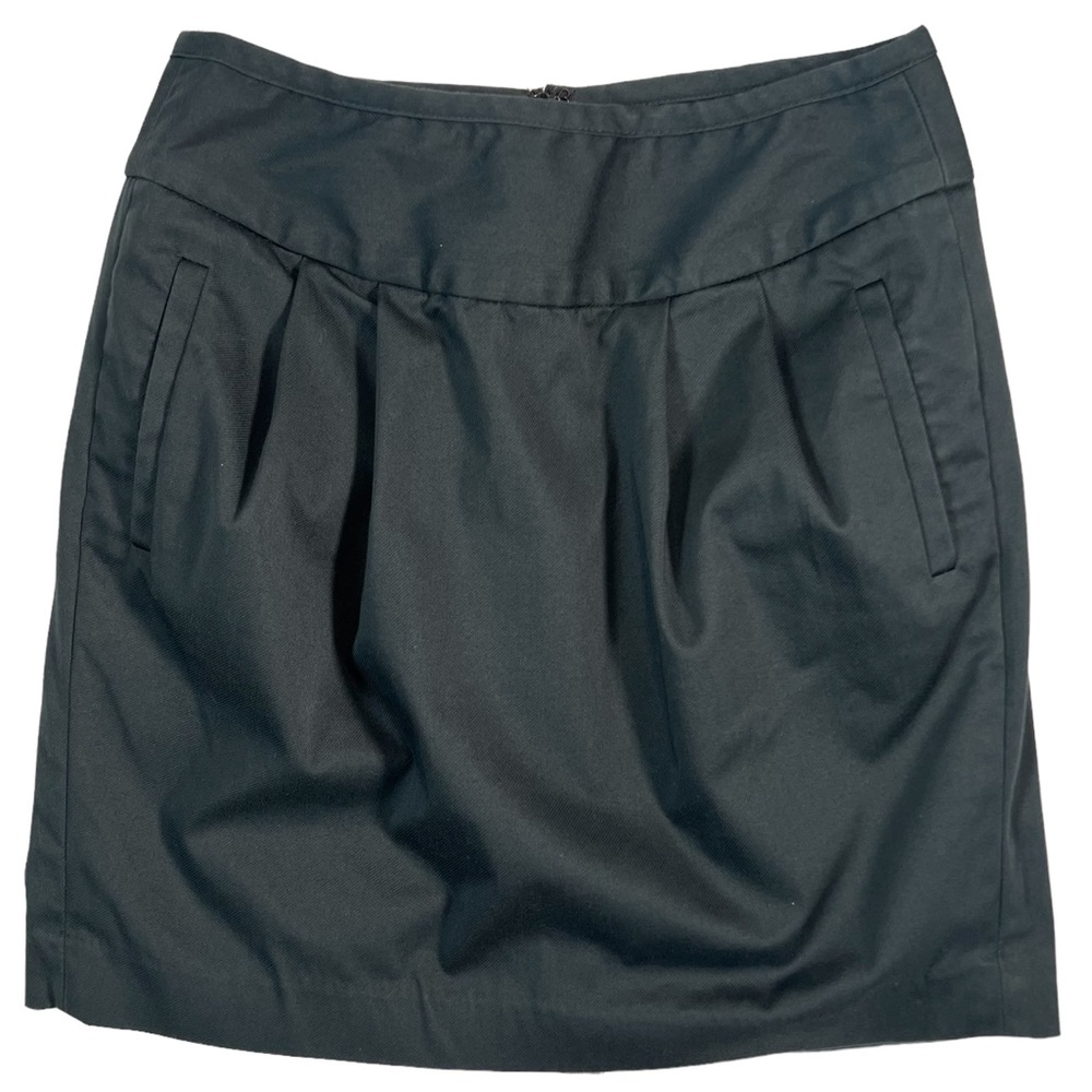 🖤Banana Republic Grey Thick Cotton Blend Zipper Pockets Lined Mini Pencil Skirt